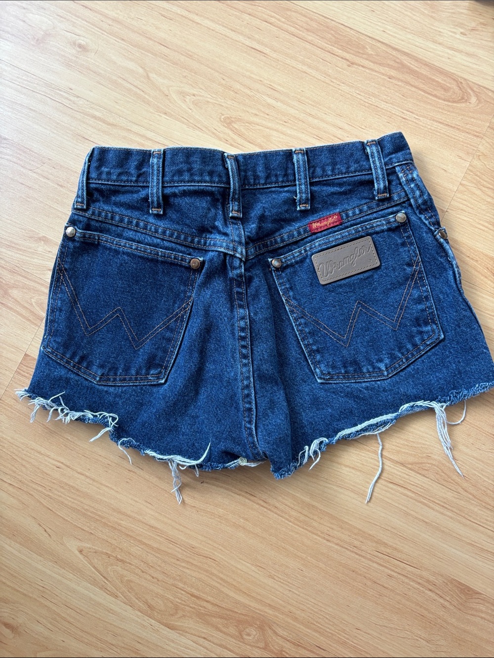 Wrangler Indigo Denim Cutoff Shorts